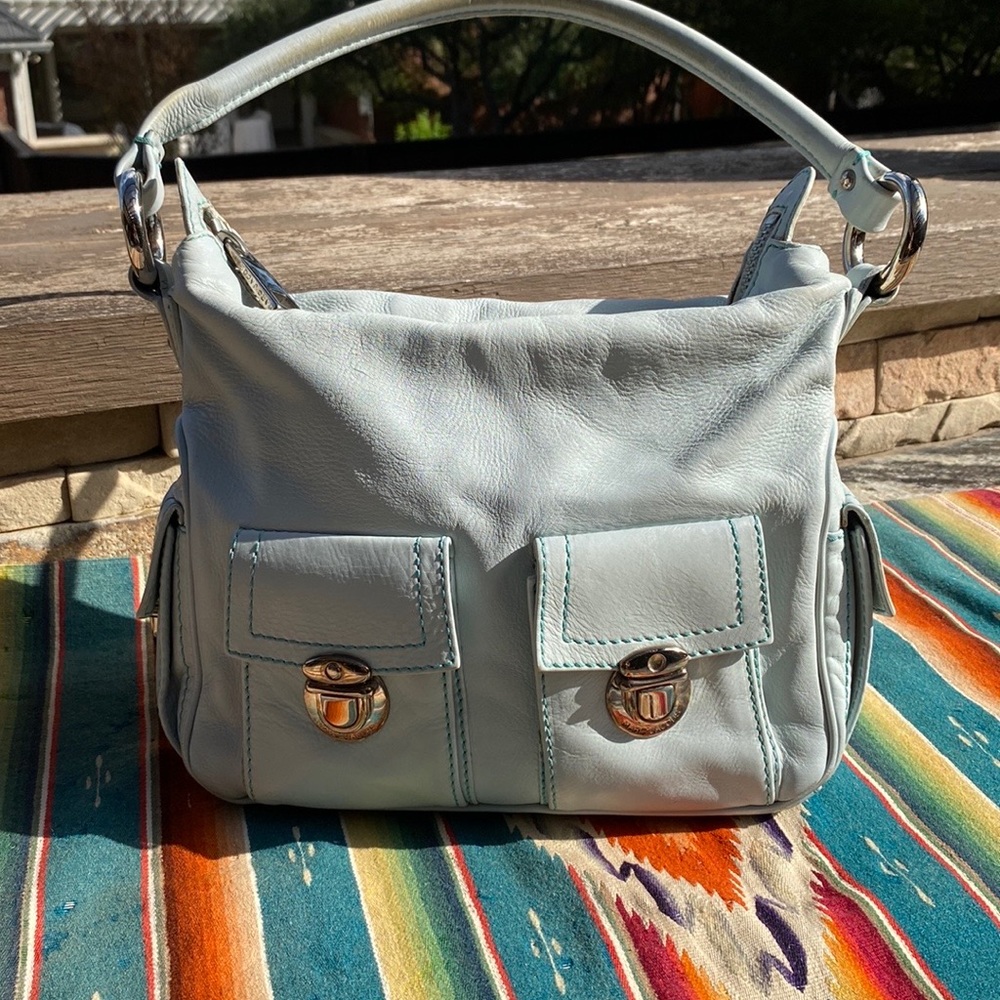 Marc Jacobs Blue Leather Handbag